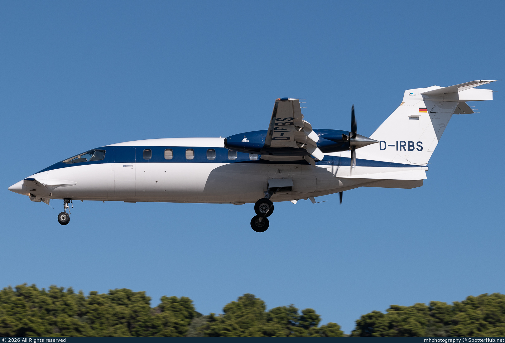 Photo of D-IRBS - Piaggio P.180 Avanti II operated by AirGO Private Airline