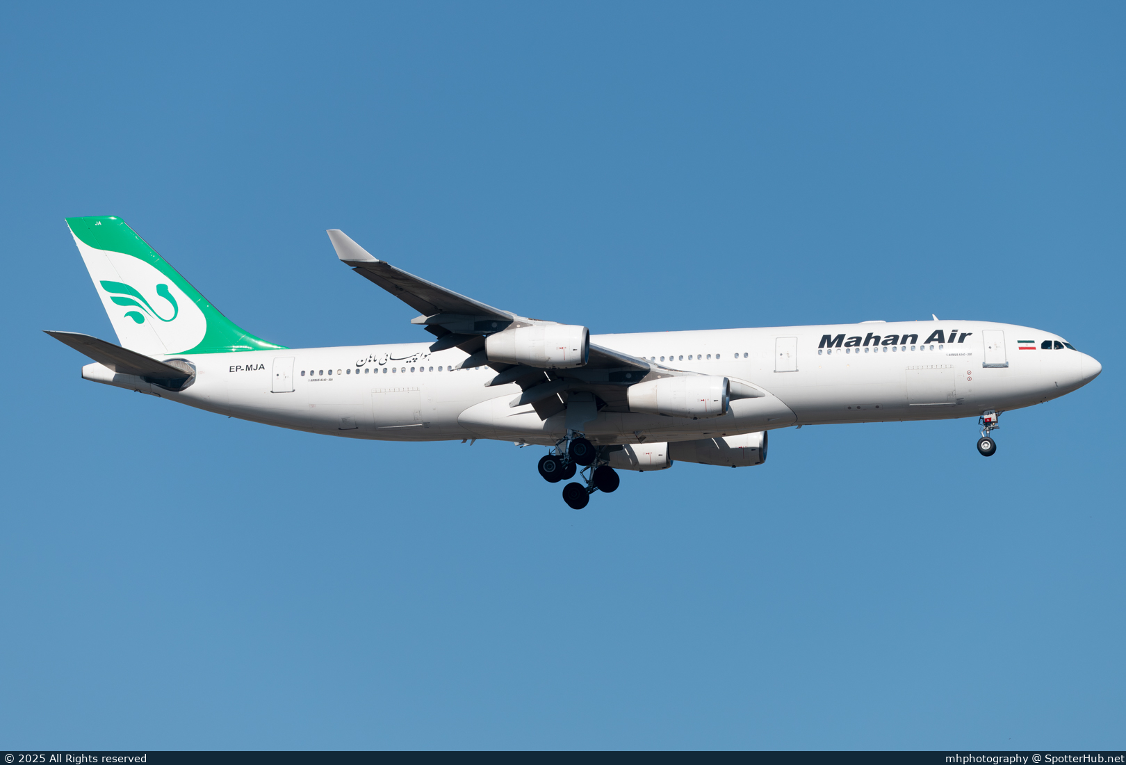 Photo of EP-MJA - Airbus A340-212 operated by Mahan Air