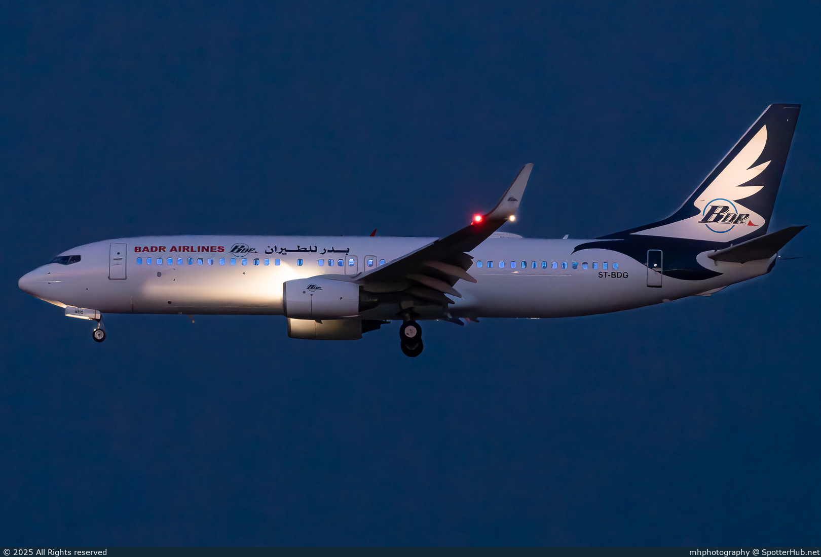 Photo of ST-BDG - Boeing 737-8JP operated by Badr Airlines