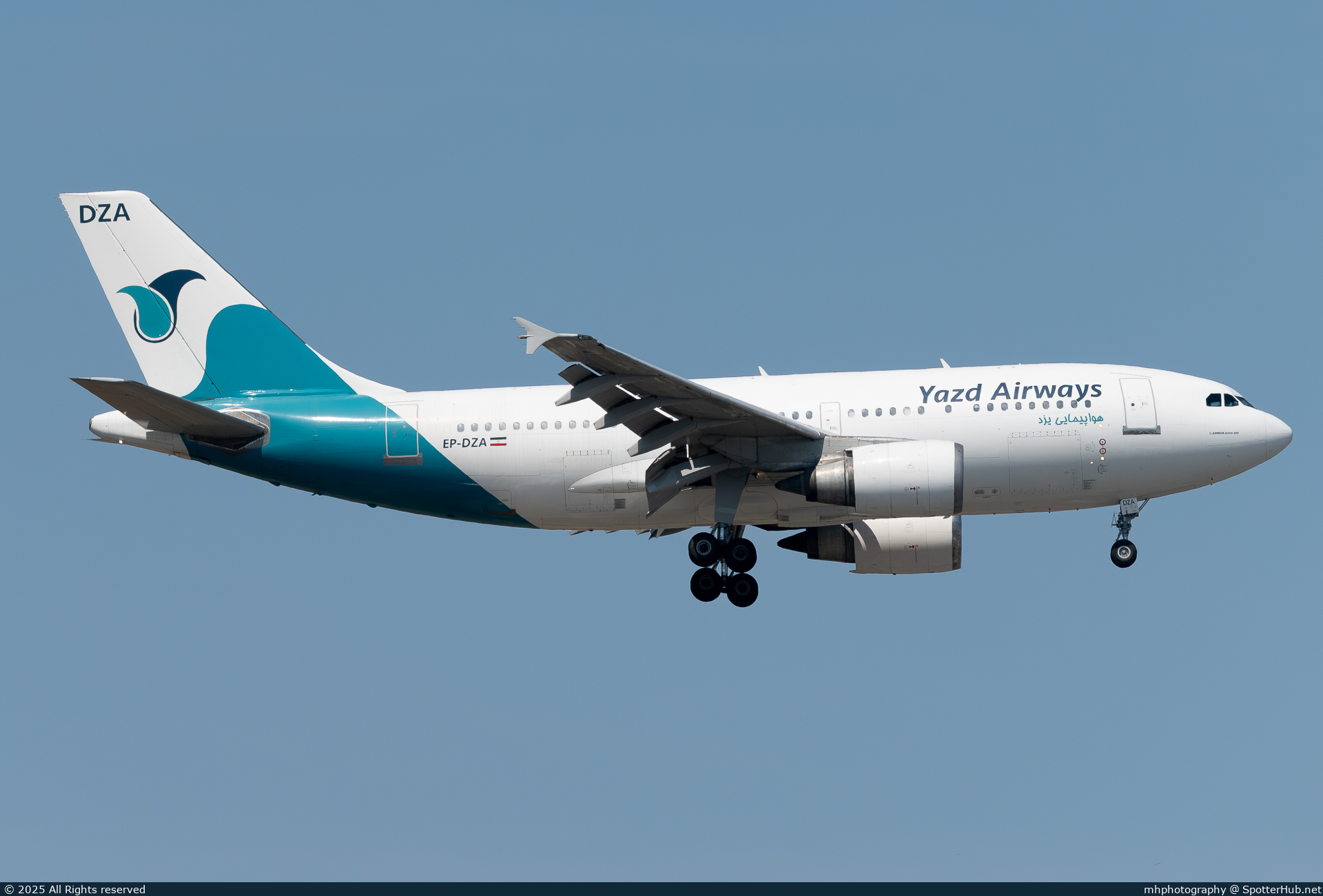 Photo of EP-DZA - Airbus A310-304 operated by Yazd Airways