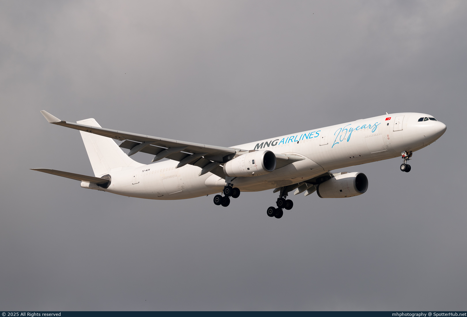 Photo of TC-MCM - Airbus A330-343(P2F) operated by MNG Airlines