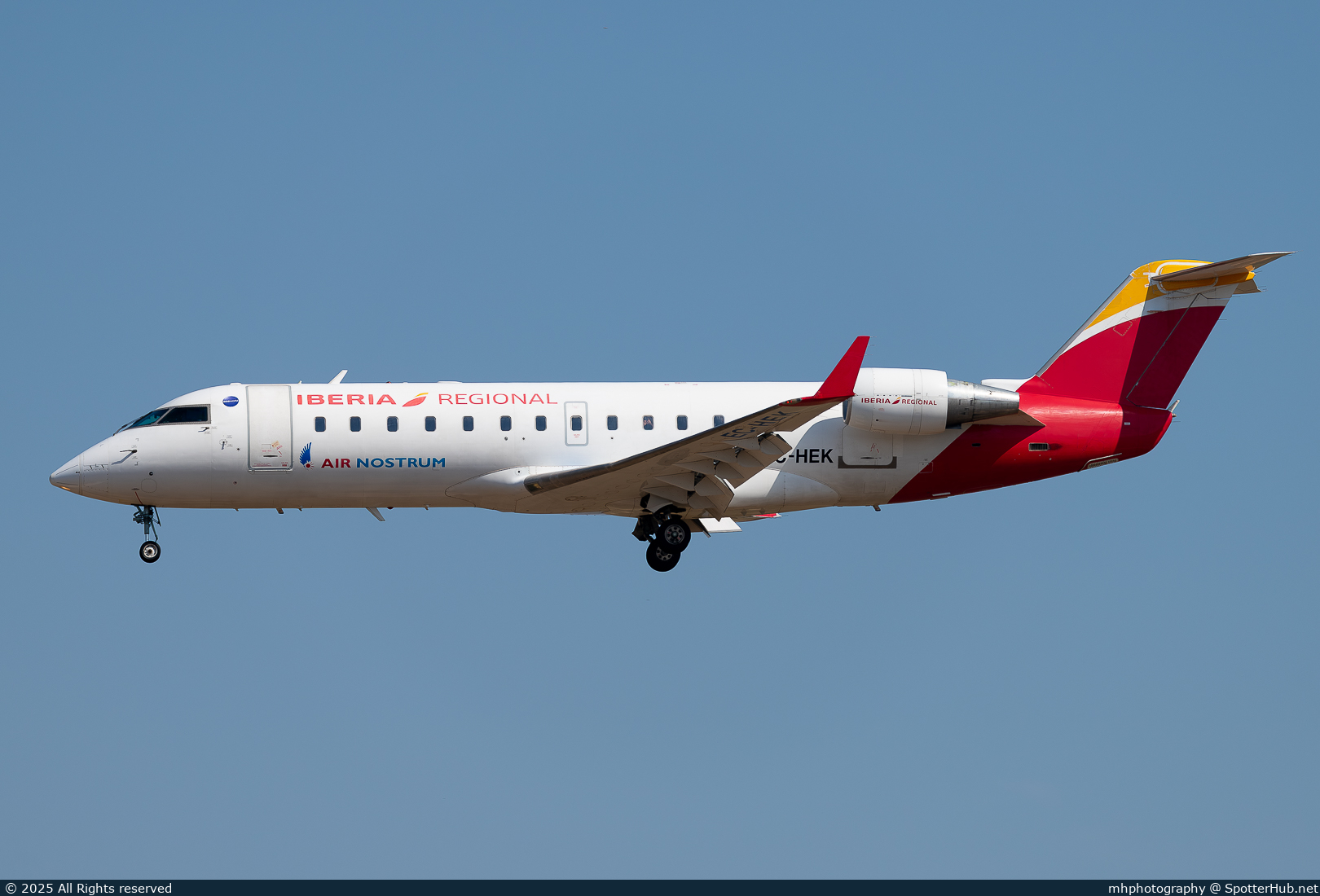 Photo of EC-HEK - Bombardier CRJ-200ER operated by Iberia Regional (opb Air Nostrum)