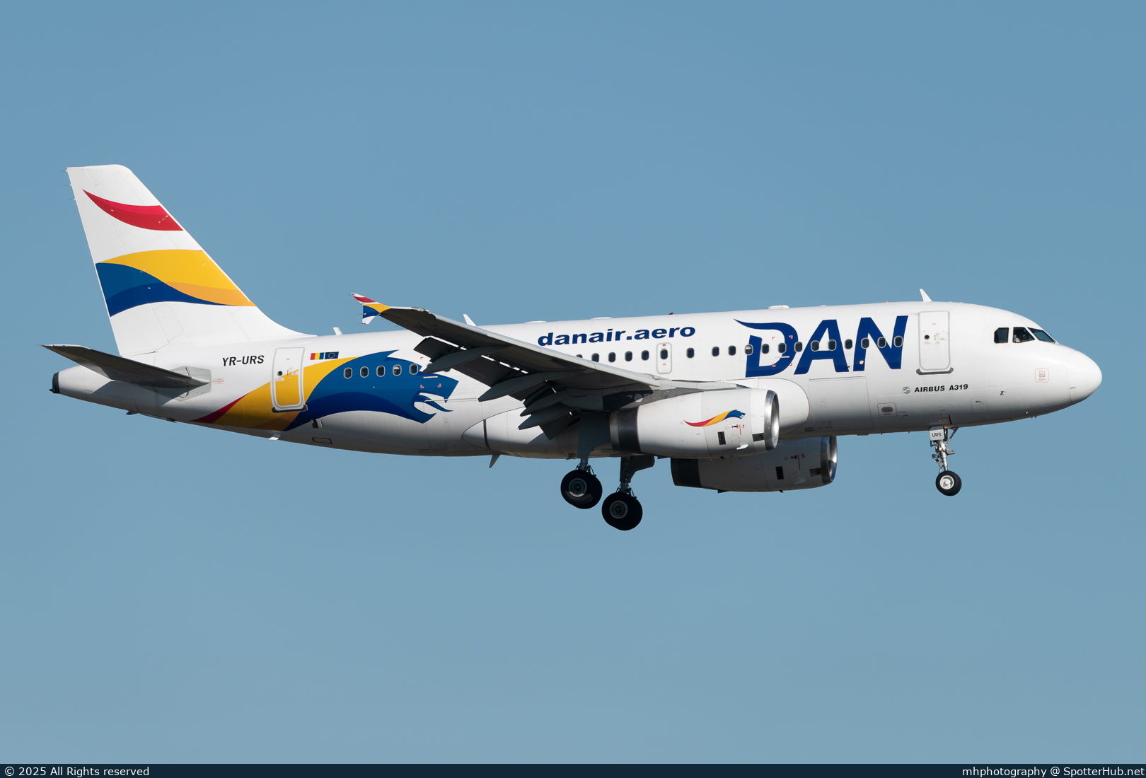Photo of YR-URS - Airbus A319-132 operated by Dan Air