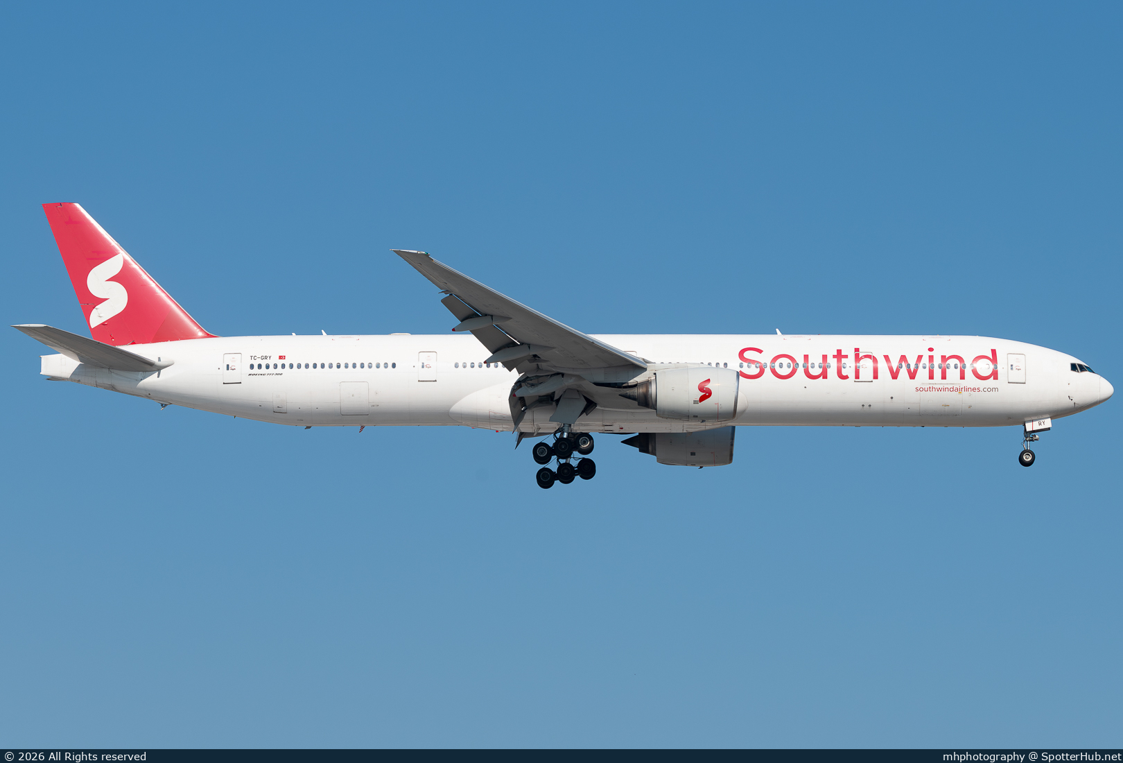 Photo of TC-GRY - Boeing 777-312 operated by Southwind Airlines
