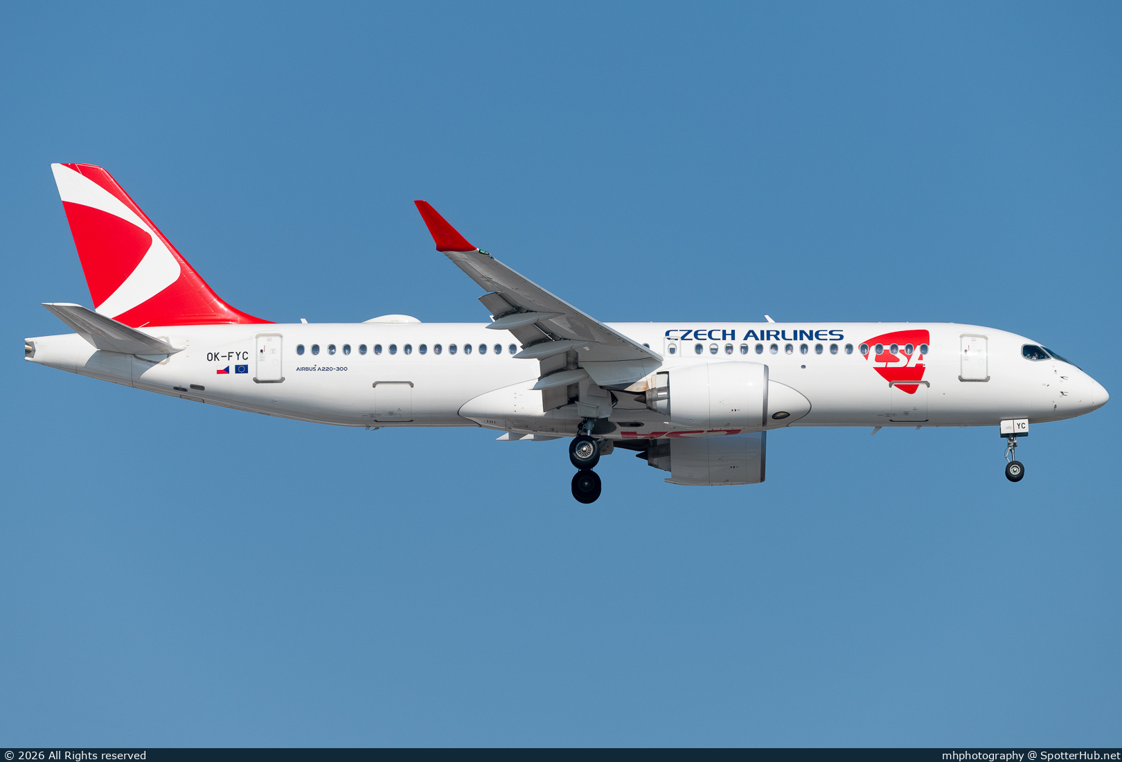 Photo of OK-FYC - Airbus A220-300 operated by CSA Czech Airlines (opb SmartWings)