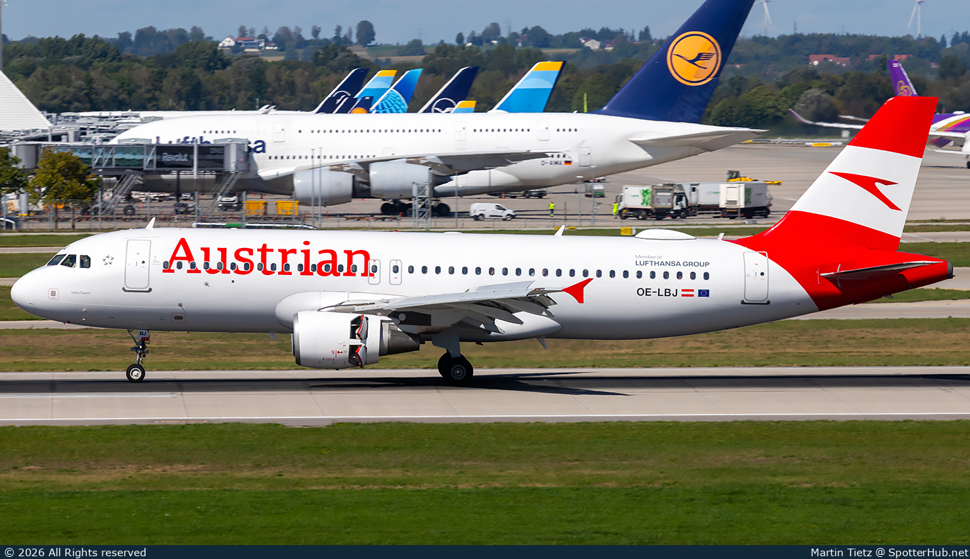 Photo of OE-LBJ - Airbus A320-214 operated by Austrian Airlines