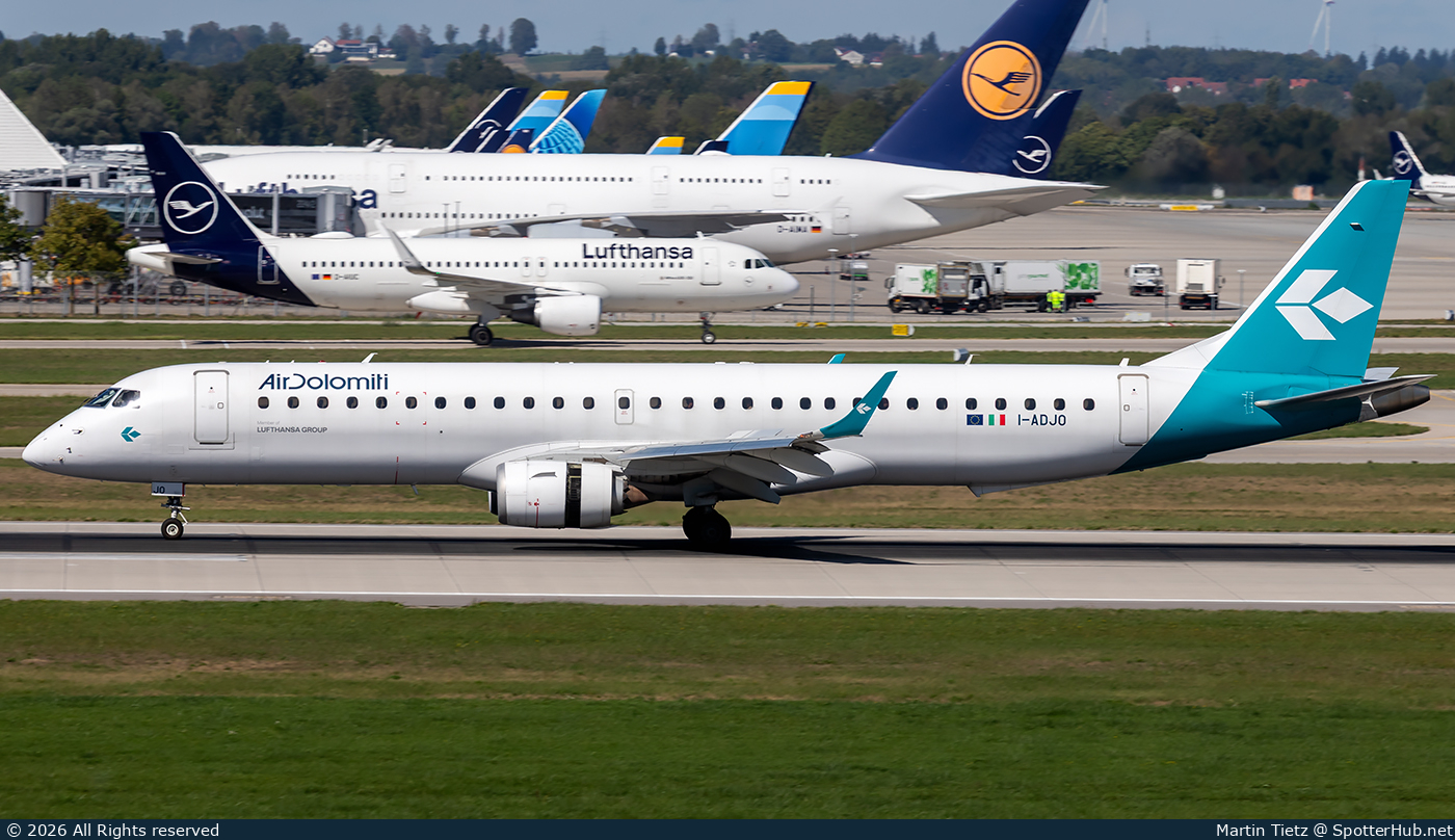 Photo of I-ADJO - Embraer ERJ-195LR operated by Air Dolomiti