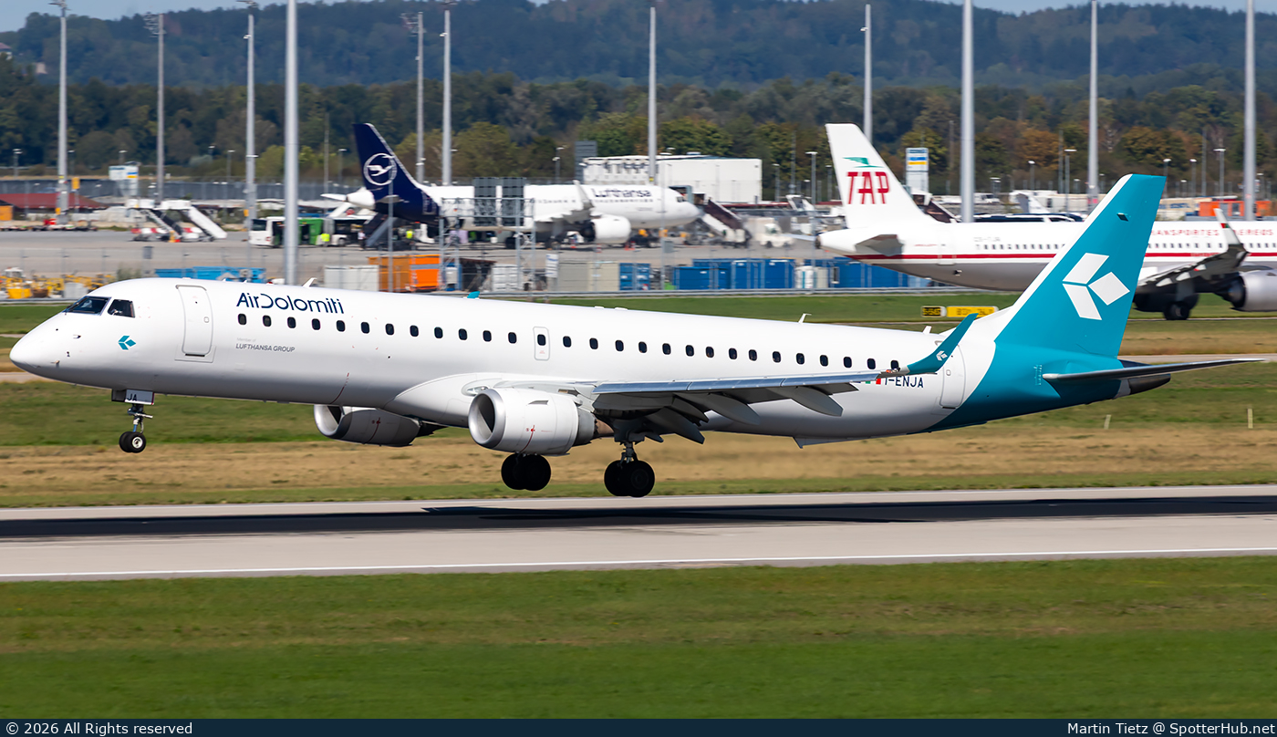 Photo of I-ENJA - Embraer ERJ-195LR operated by Air Dolomiti