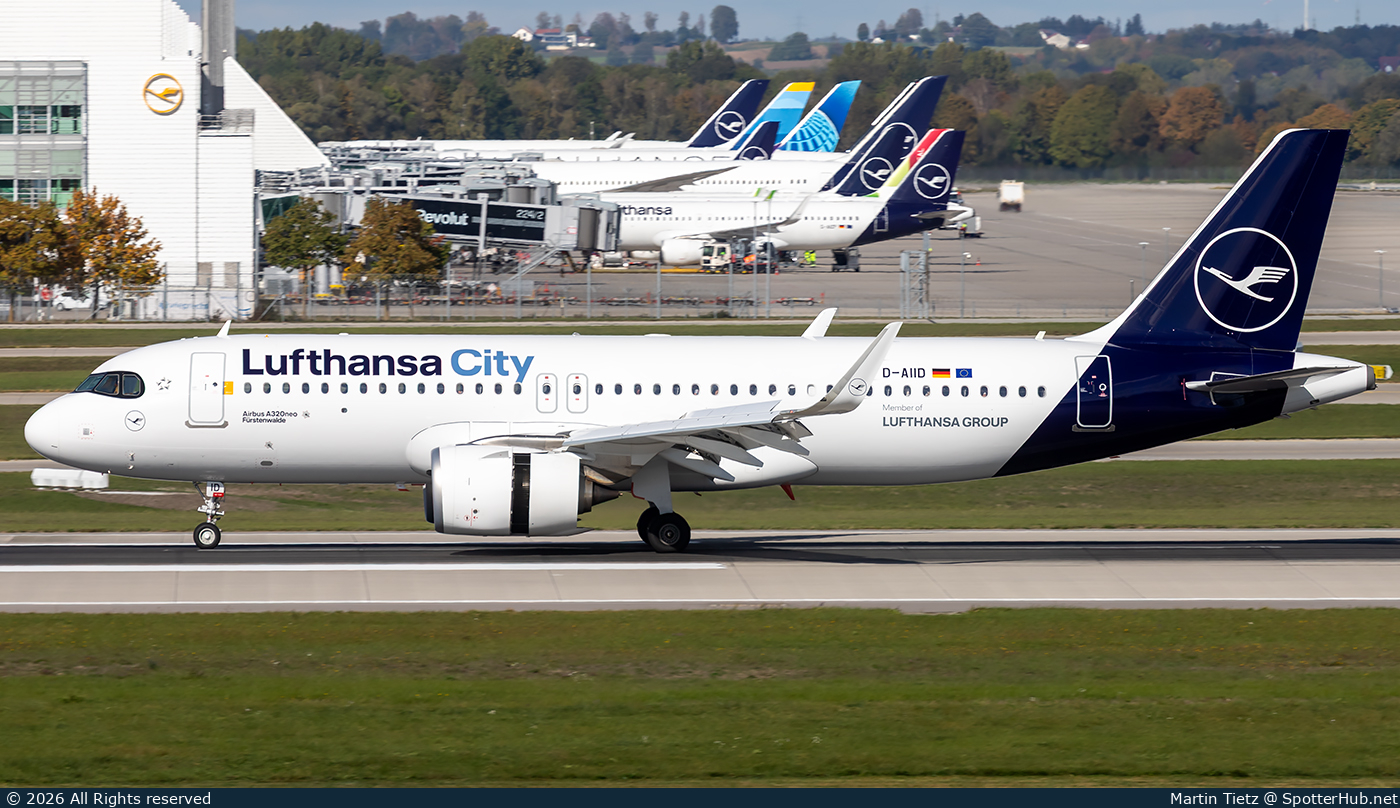 Photo of D-AIID - Airbus A320-251N operated by Lufthansa City Airlines