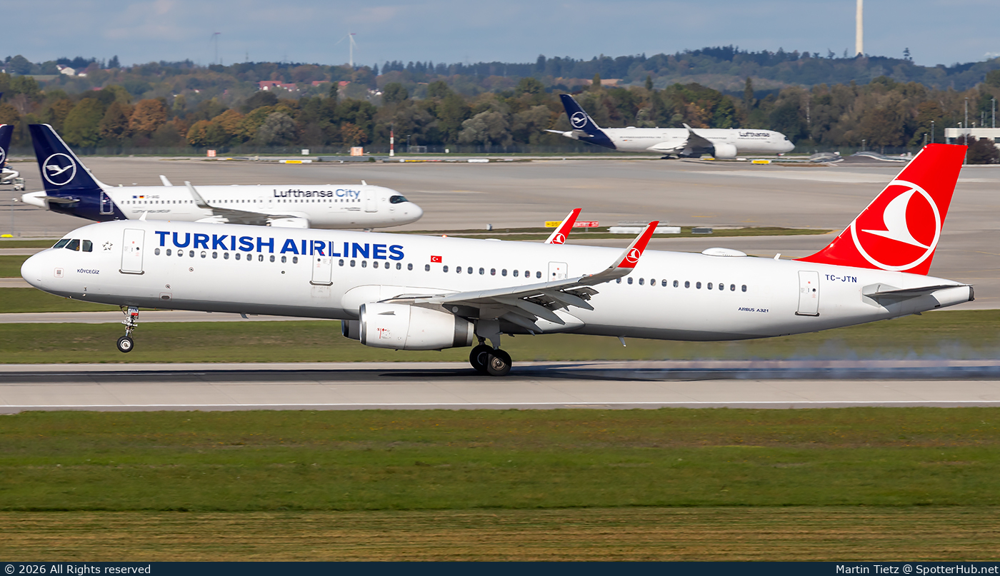 Photo of TC-JTN - Airbus A321-231 operated by Turkish Airlines