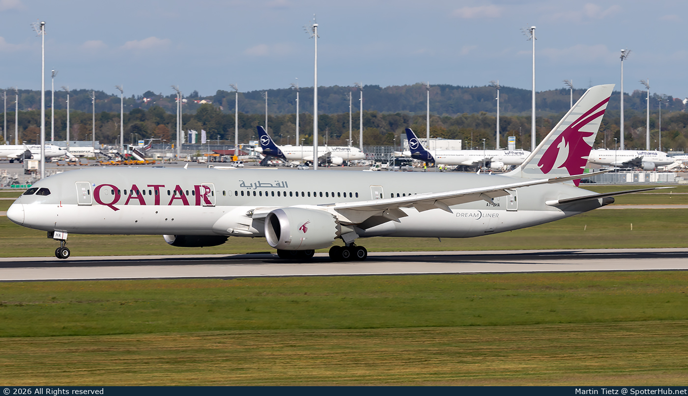 Photo of A7-BHA - Boeing 787-9 Dreamliner operated by Qatar Airways