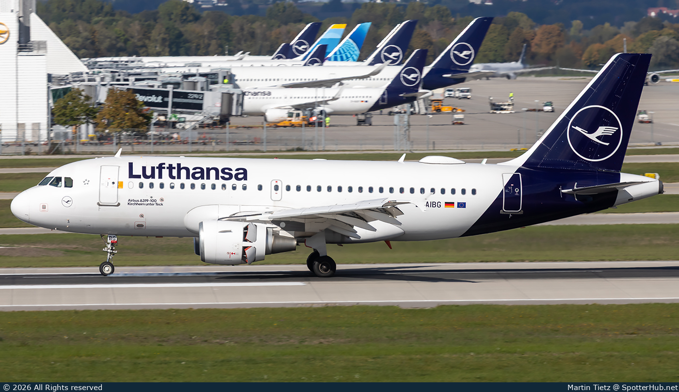 Photo of D-AIBG - Airbus A319-112 operated by Lufthansa