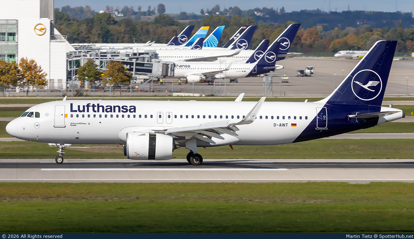 Photo of D-AINT - Airbus A320-271N operated by Lufthansa