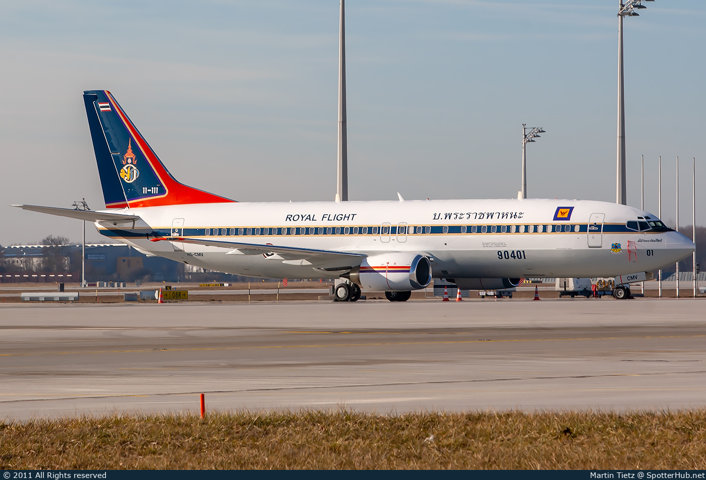 Photo of HS-CMV - Boeing 737-4Z6 operated by Royal Thai Air Force