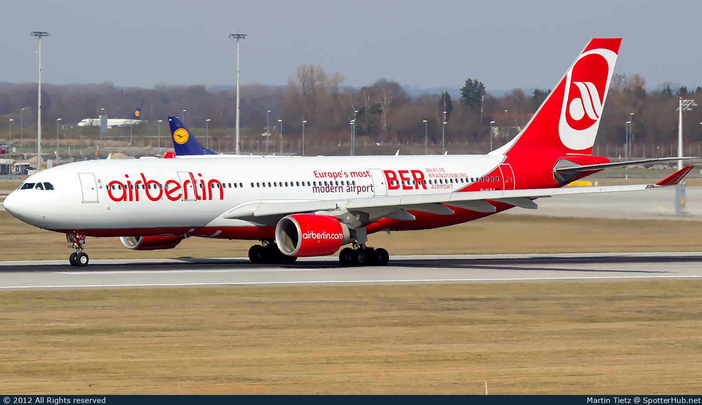 Photo of D-ALPJ - Airbus A330-223 operated by Air Berlin