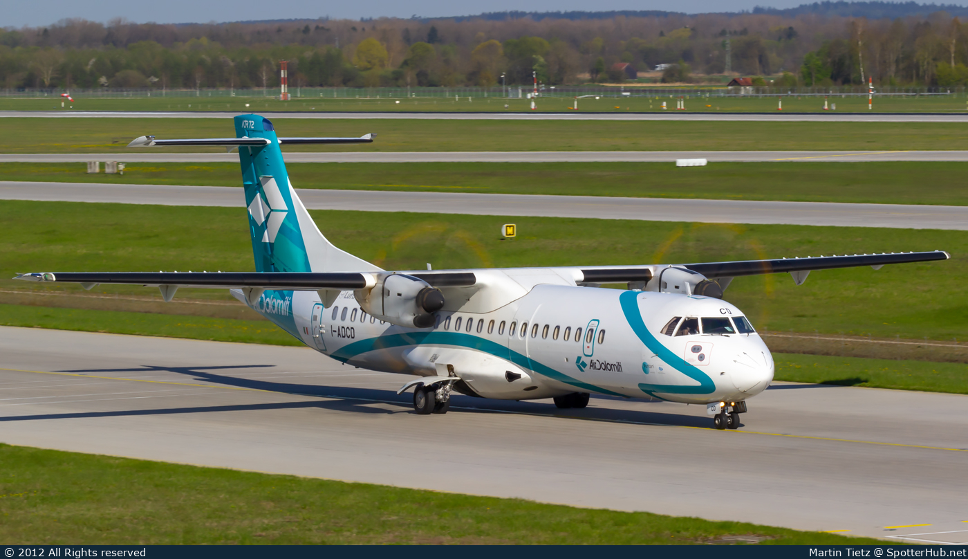 Photo of I-ADCD - ATR 72-500 operated by Air Dolomiti