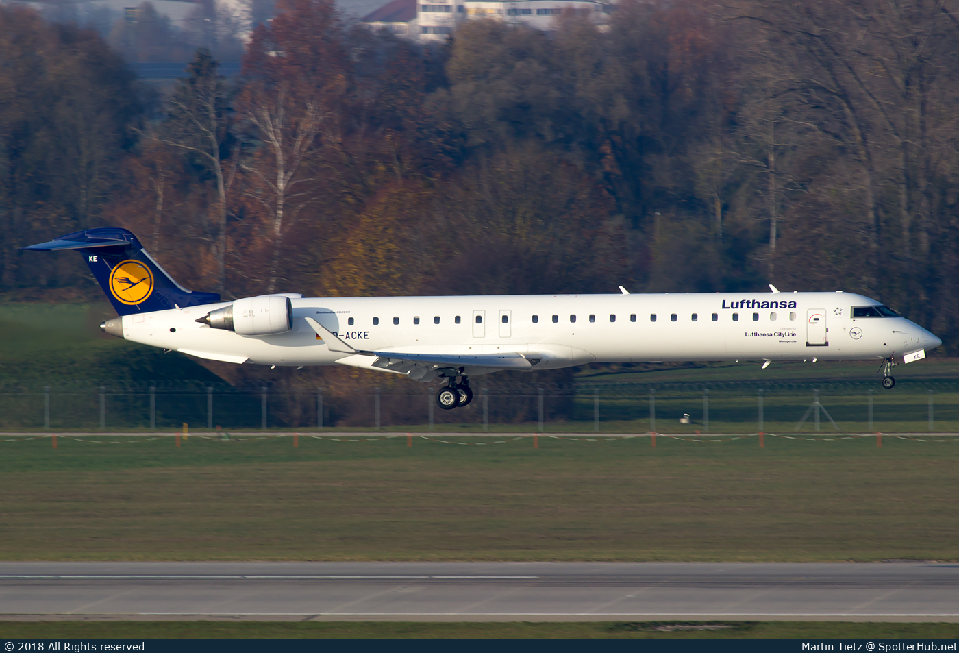 Photo of D-ACKE - Bombardier CRJ-900LR operated by Lufthansa CityLine