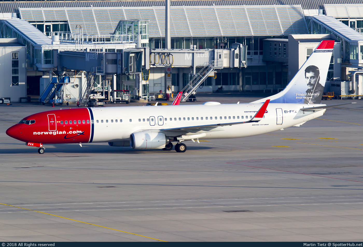 Photo of EI-FVX - Boeing 737-8JP operated by Norwegian Air International