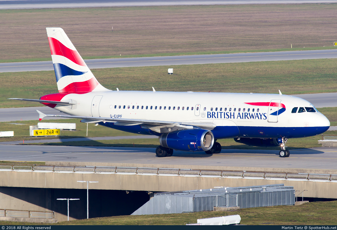 Photo of G-EUPF - Airbus A319-131 operated by British Airways