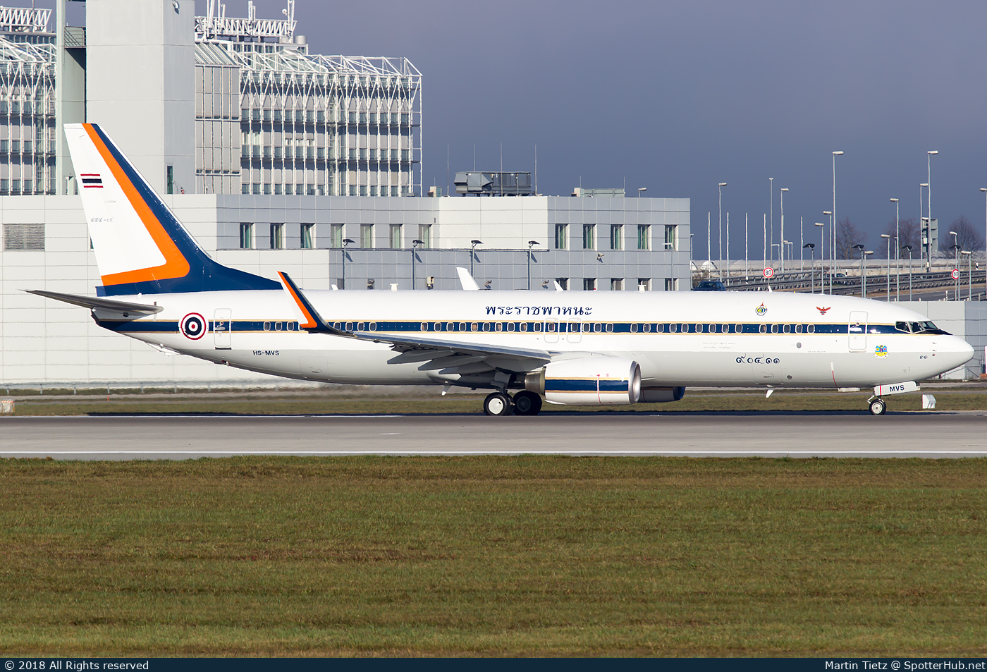 Photo of HS-MVS - Boeing 737-8Z6(BBJ2) operated by Royal Thai Air Force