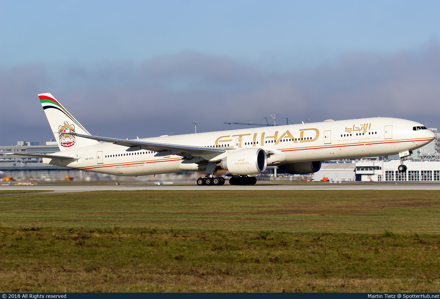 Photo of A6-ETK - Boeing 777-3FX(ER) operated by Etihad Airways