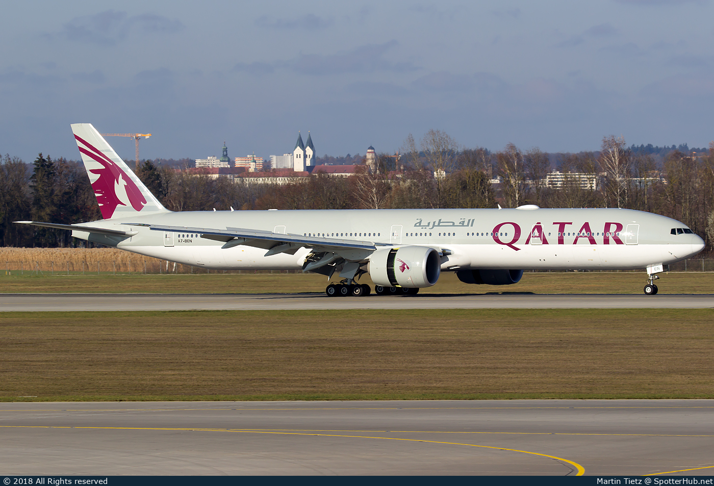 Photo of A7-BEN - Boeing 777-3DZ(ER) operated by Qatar Airways