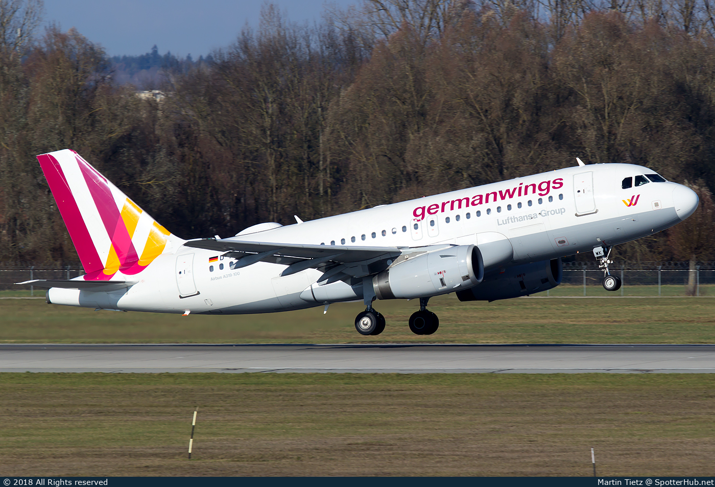 Photo of D-AGWK - Airbus A319-132 operated by Germanwings