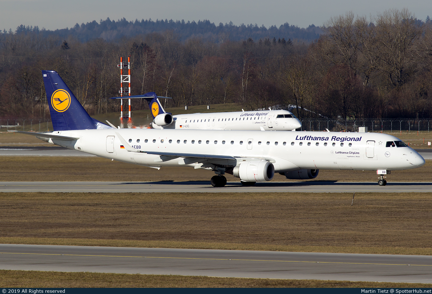 Photo of D-AEBB - Embraer ERJ-195LR operated by Lufthansa CityLine