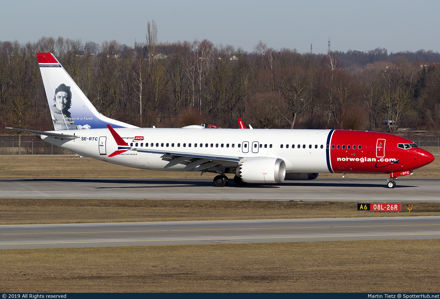 Photo of SE-RTC - Boeing 737 MAX 8 operated by Norwegian Air Sweden