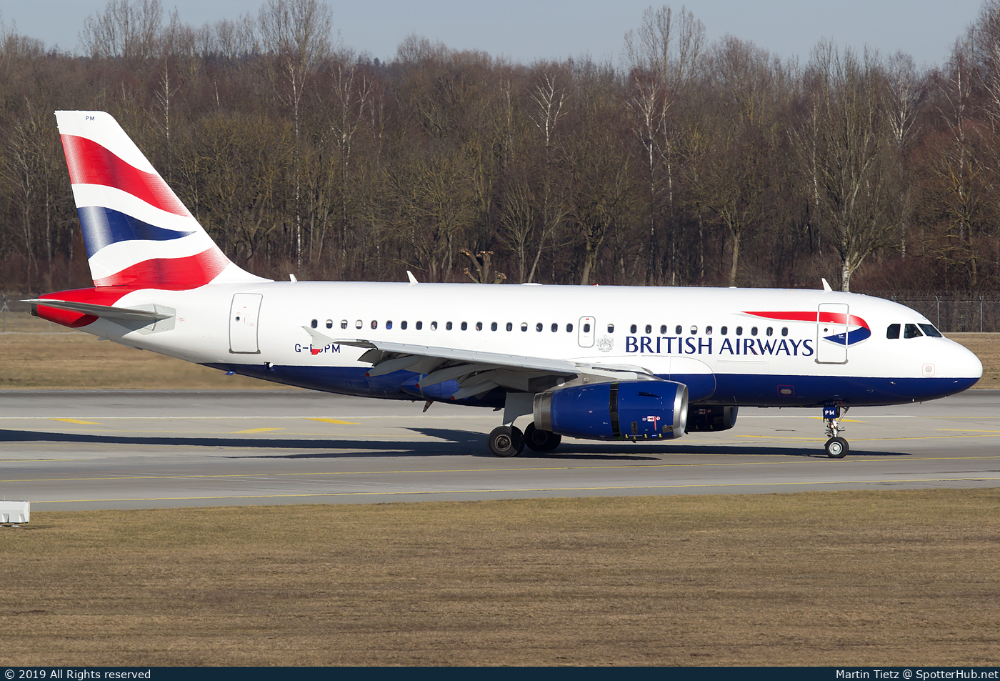 Photo of G-EUPM - Airbus A319-131 operated by British Airways