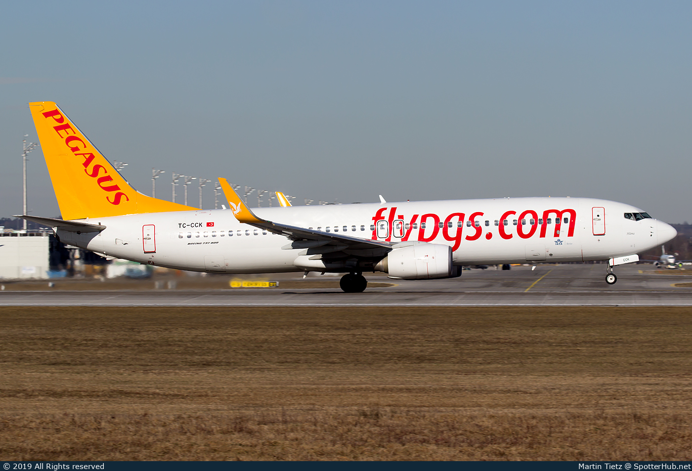 Photo of TC-CCK - Boeing 737-82R operated by Pegasus Airlines