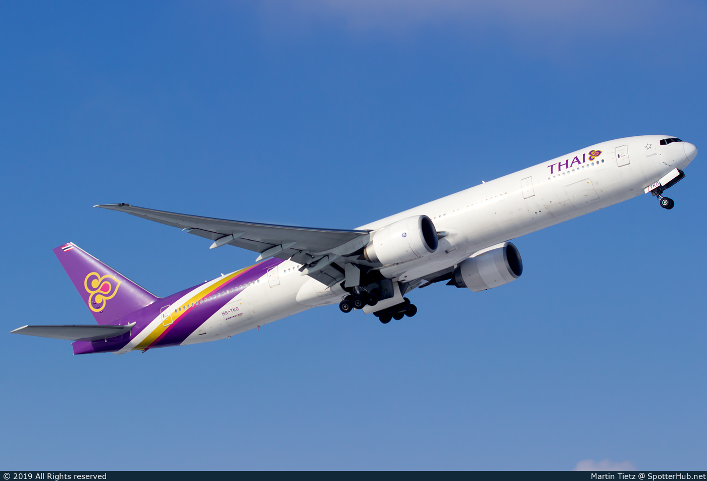 Photo of HS-TKO - Boeing 777-3AL(ER) operated by Thai Airways International