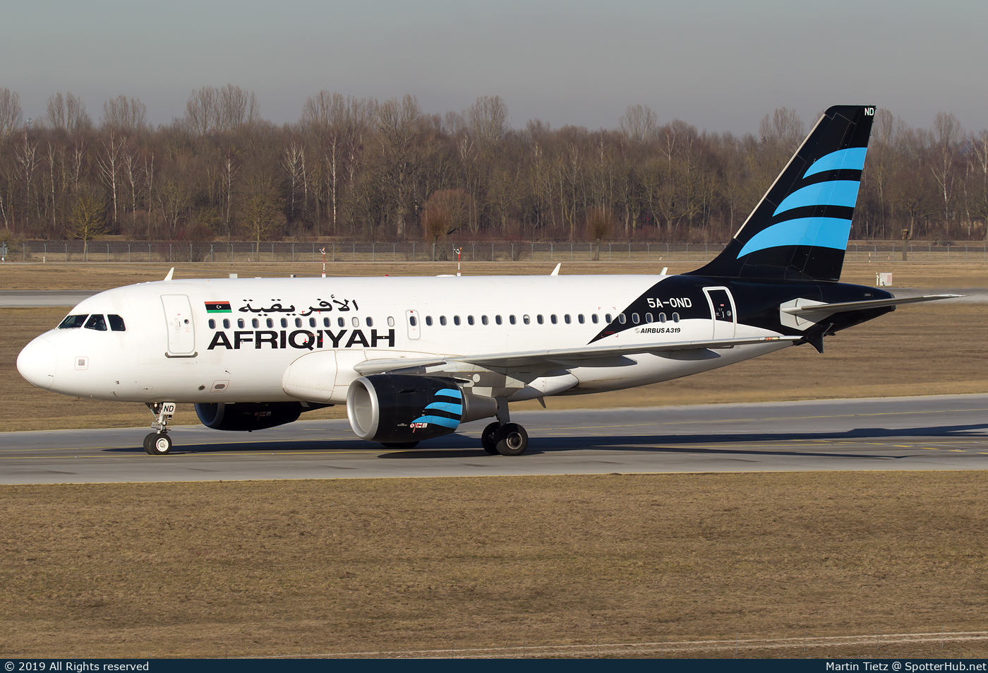 Photo of 5A-OND - Airbus A319-111 operated by Afriqiyah Airways