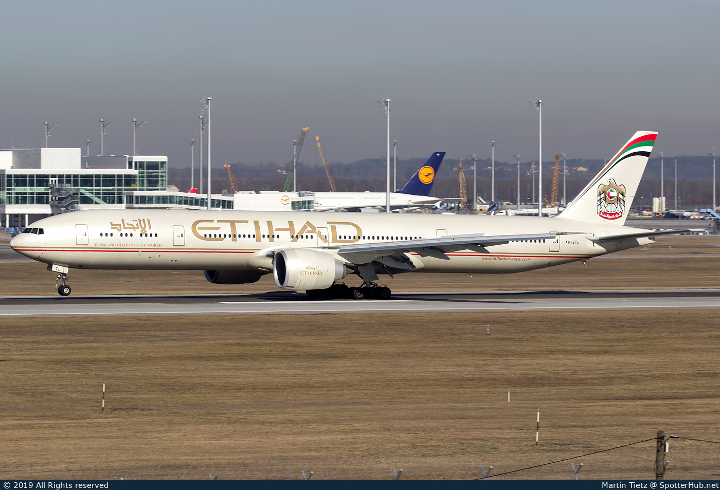 Photo of A6-ETL - Boeing 777-3FX(ER) operated by Etihad Airways