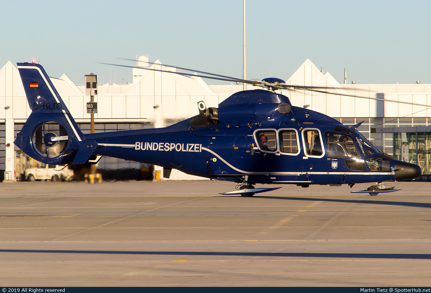 Photo of D-HLTO - Eurocopter EC155B1 Dauphin operated by German Police - Bundespolizei