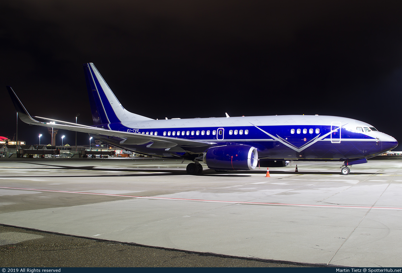 Photo of EI-TVG - Boeing 737-7ZF(BBJ) operated by Charter Jets