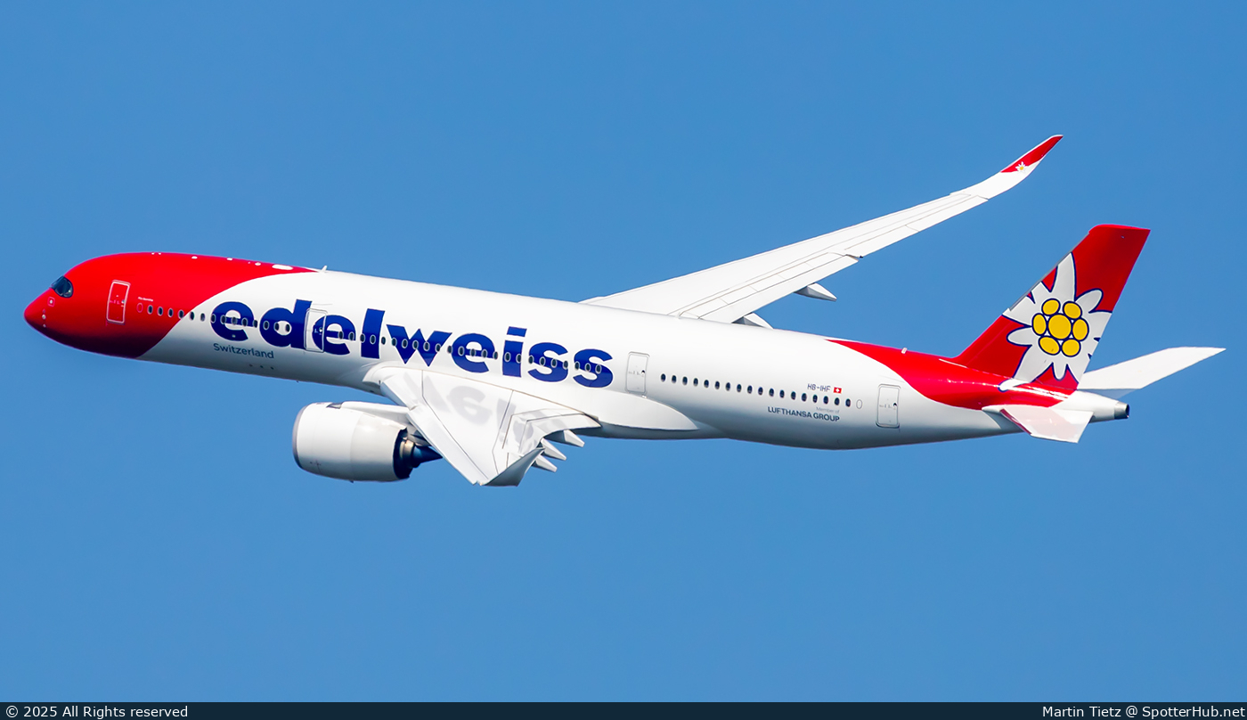 Photo of HB-IHF - Airbus A350-941 operated by Edelweiss Air
