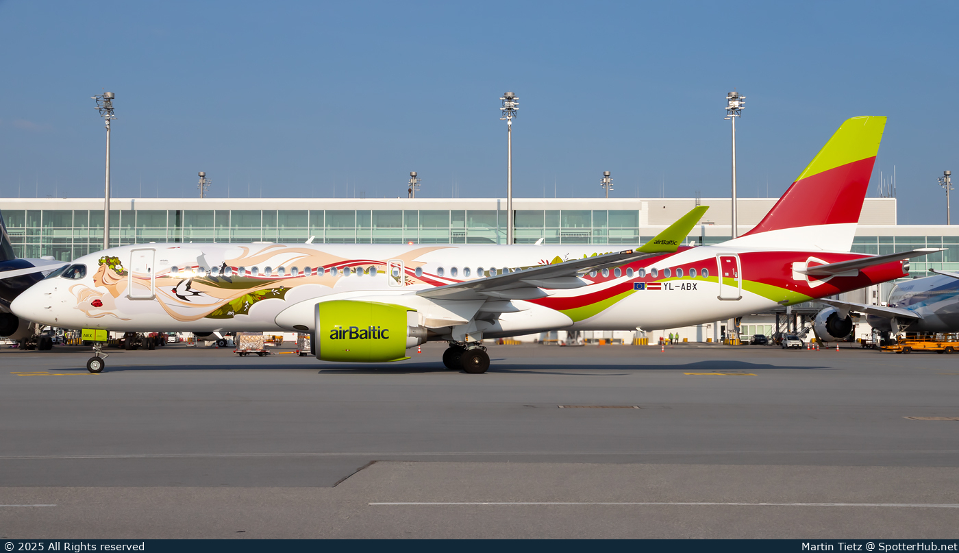 Photo of YL-ABX - Airbus A220-300 operated by airBaltic