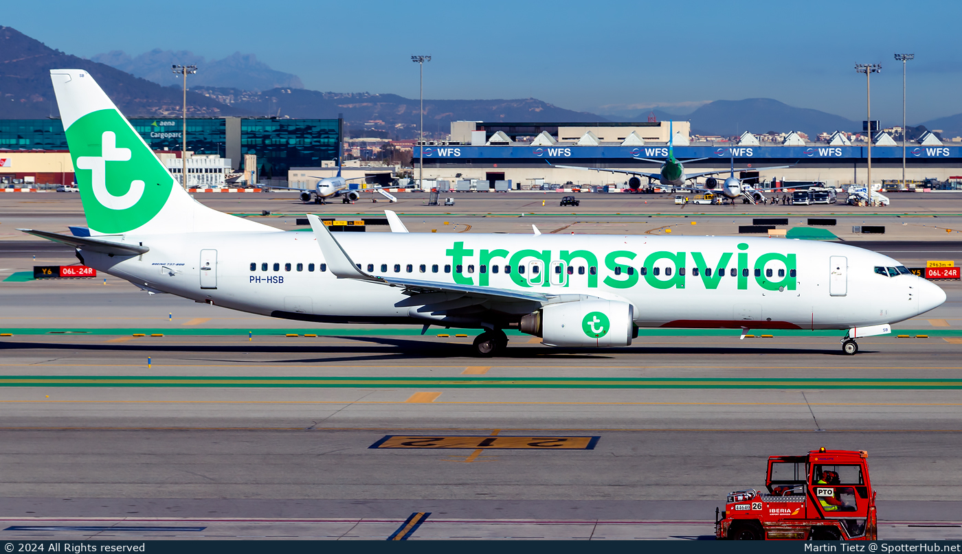 Photo of PH-HSB - Boeing 737-8K2 operated by Transavia