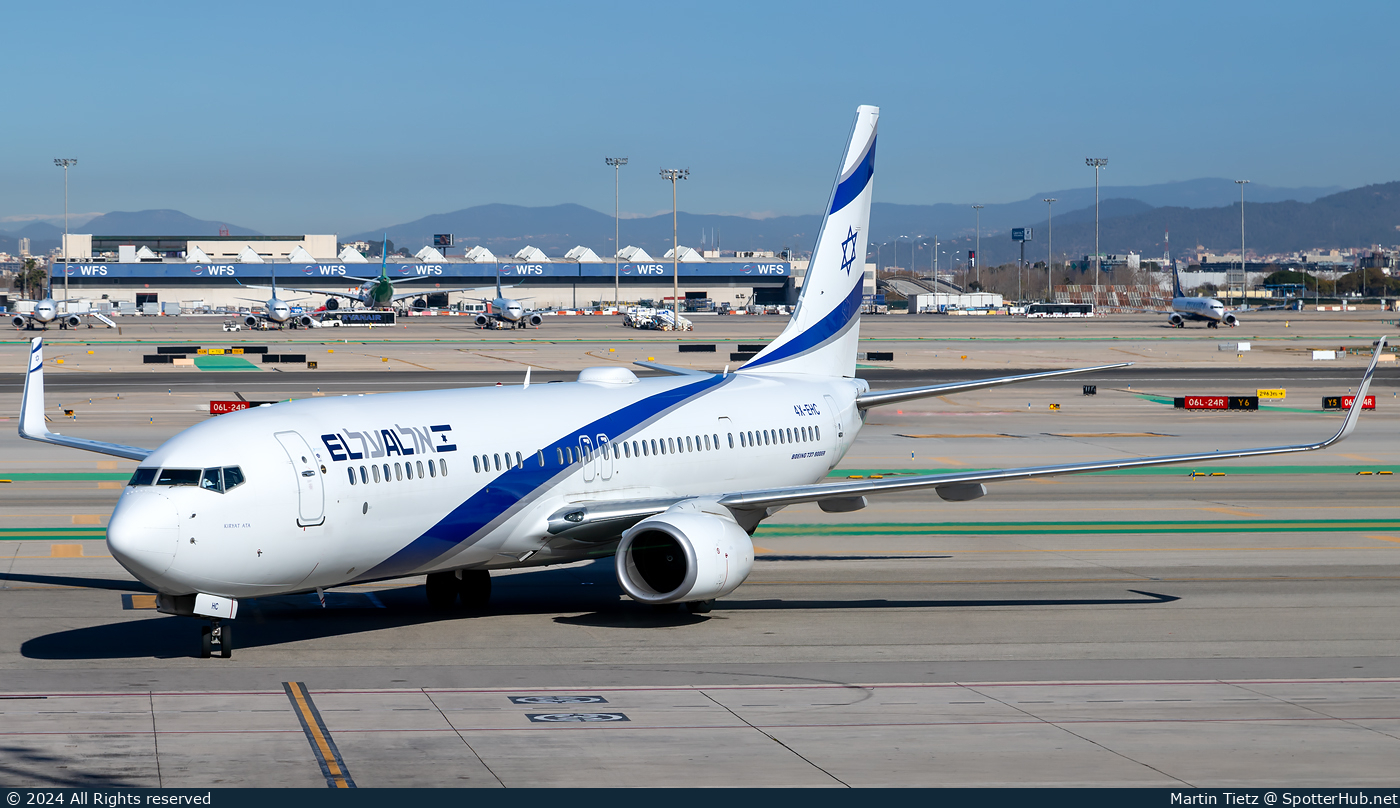 Photo of 4X-EHC - Boeing 737-958(ER) operated by El Al Israel Airlines