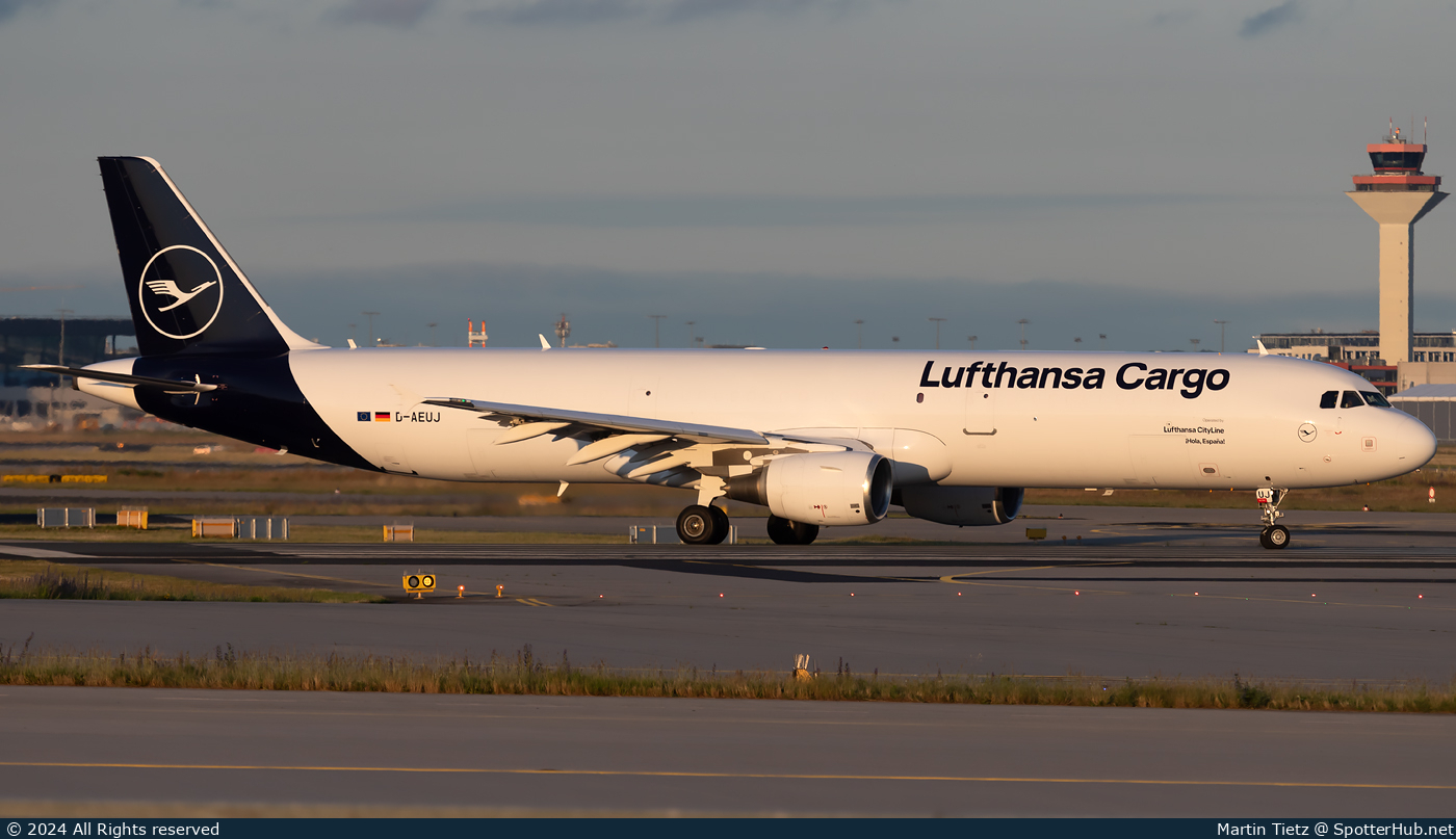 Photo of D-AEUJ - Airbus A321-211(P2F) operated by Lufthansa Cargo (opb Lufthansa CityLine)