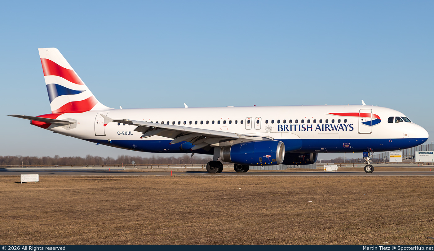 Photo of G-EUUL - Airbus A320-232 operated by British Airways