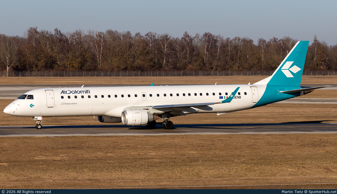 Photo of I-JENB - Embraer ERJ-195LR operated by Air Dolomiti