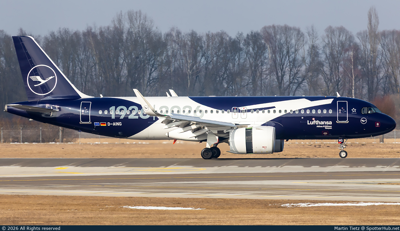 Photo of D-AING - Airbus A320-271N operated by Lufthansa