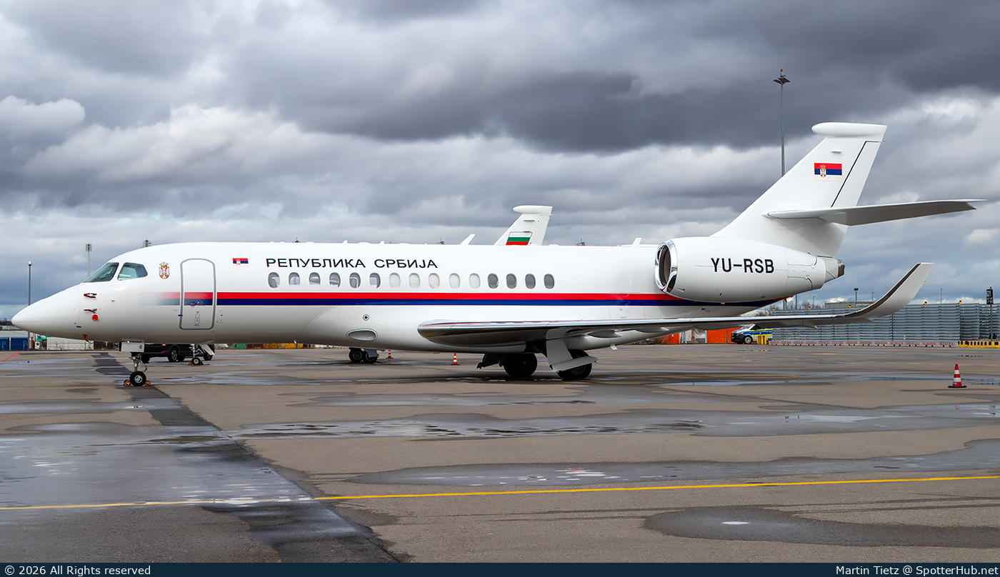 Photo of YU-RSB - Dassault Falcon 6X operated by Government of Serbia