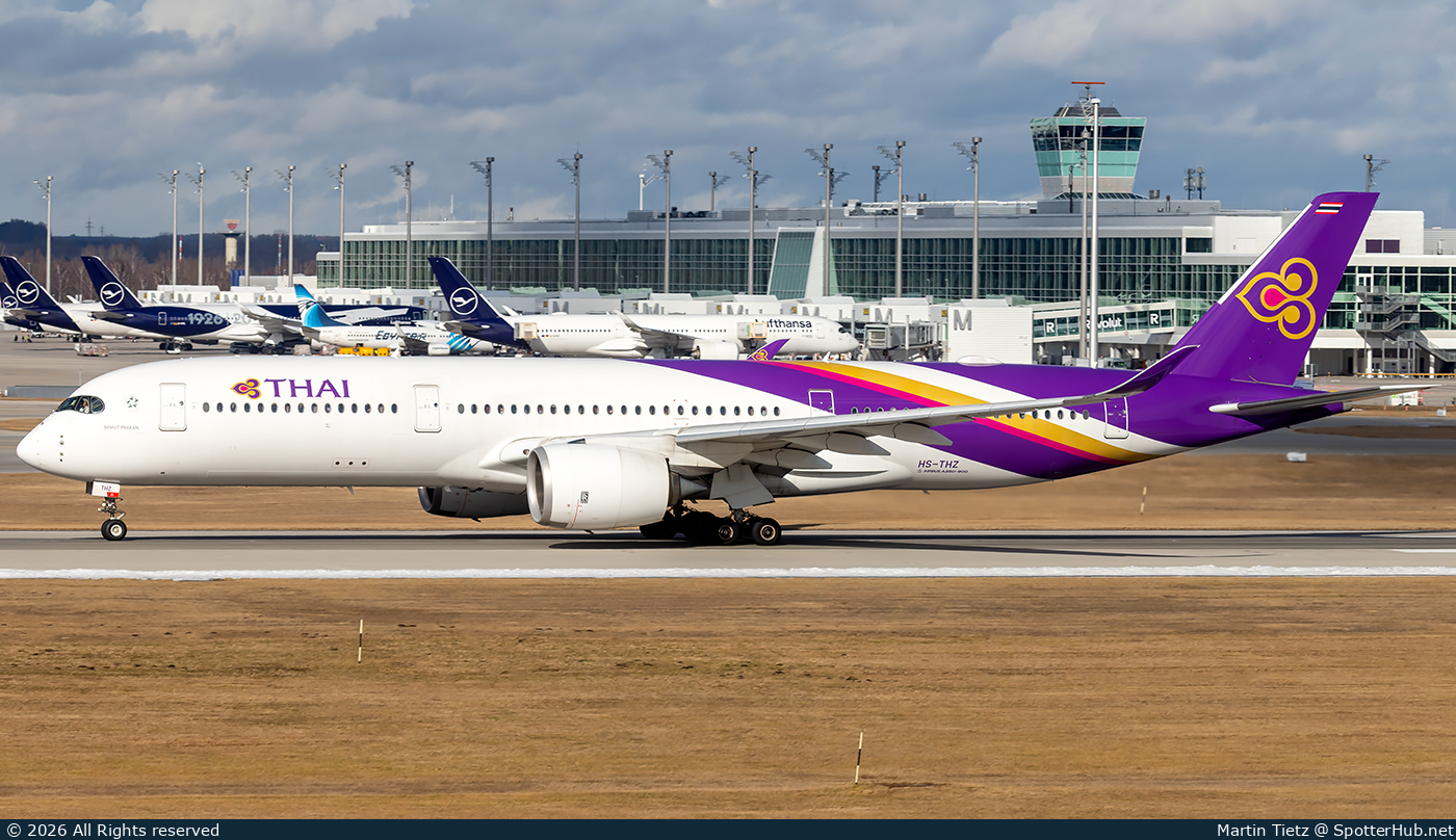 Photo of HS-THZ - Airbus A350-941 operated by Thai Airways International
