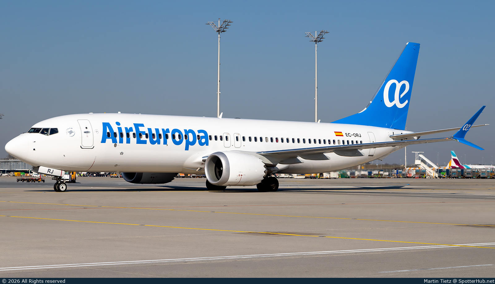 Photo of EC-ORJ - Boeing 737 MAX 8 operated by Air Europa