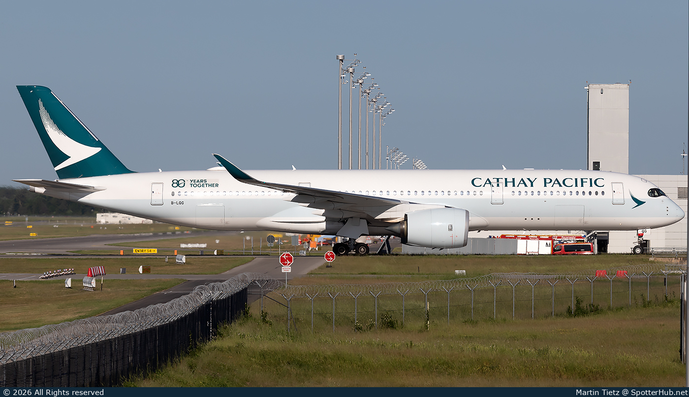 Photo of B-LQG - Airbus A350-941 operated by Cathay Pacific Airways