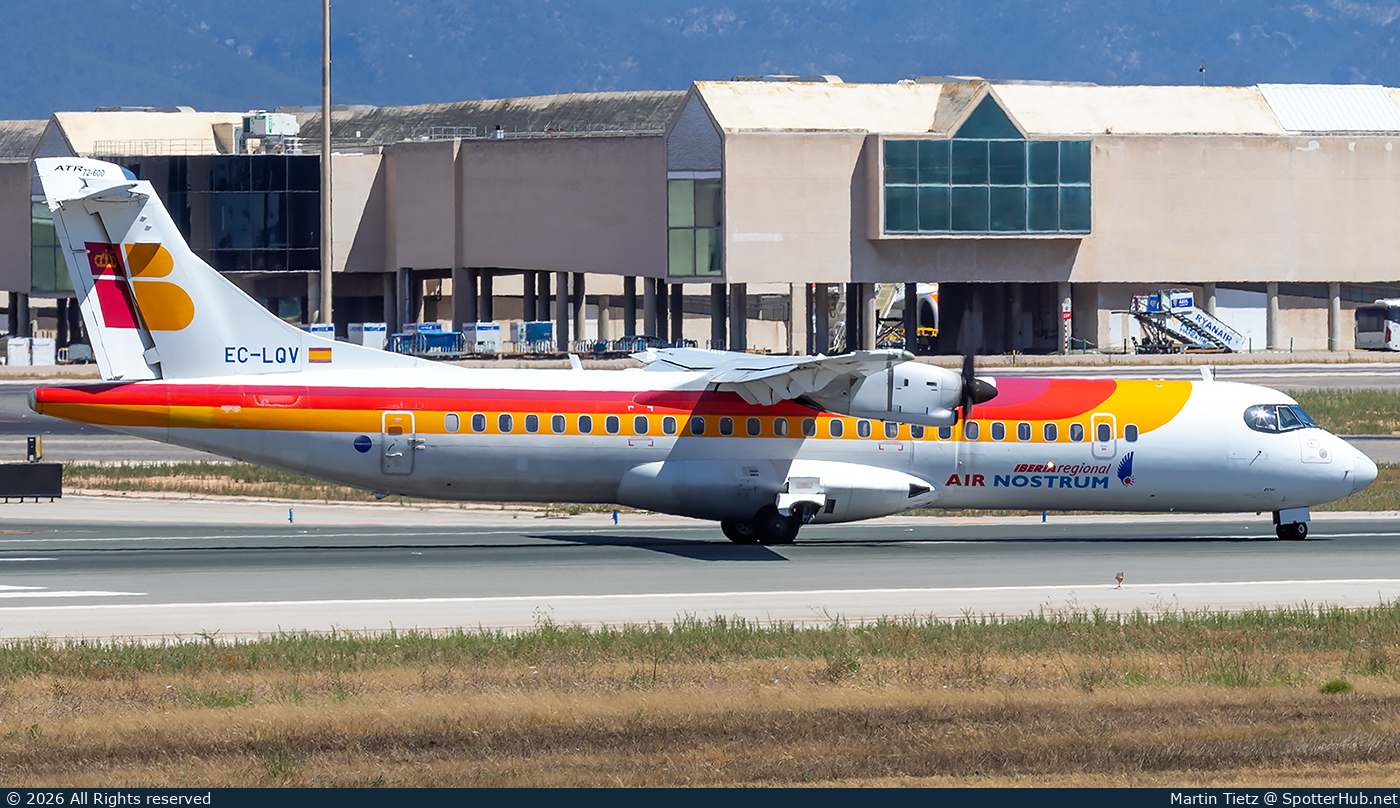 Photo of EC-LQV - ATR 72-600 operated by Iberia Regional (opb Air Nostrum)