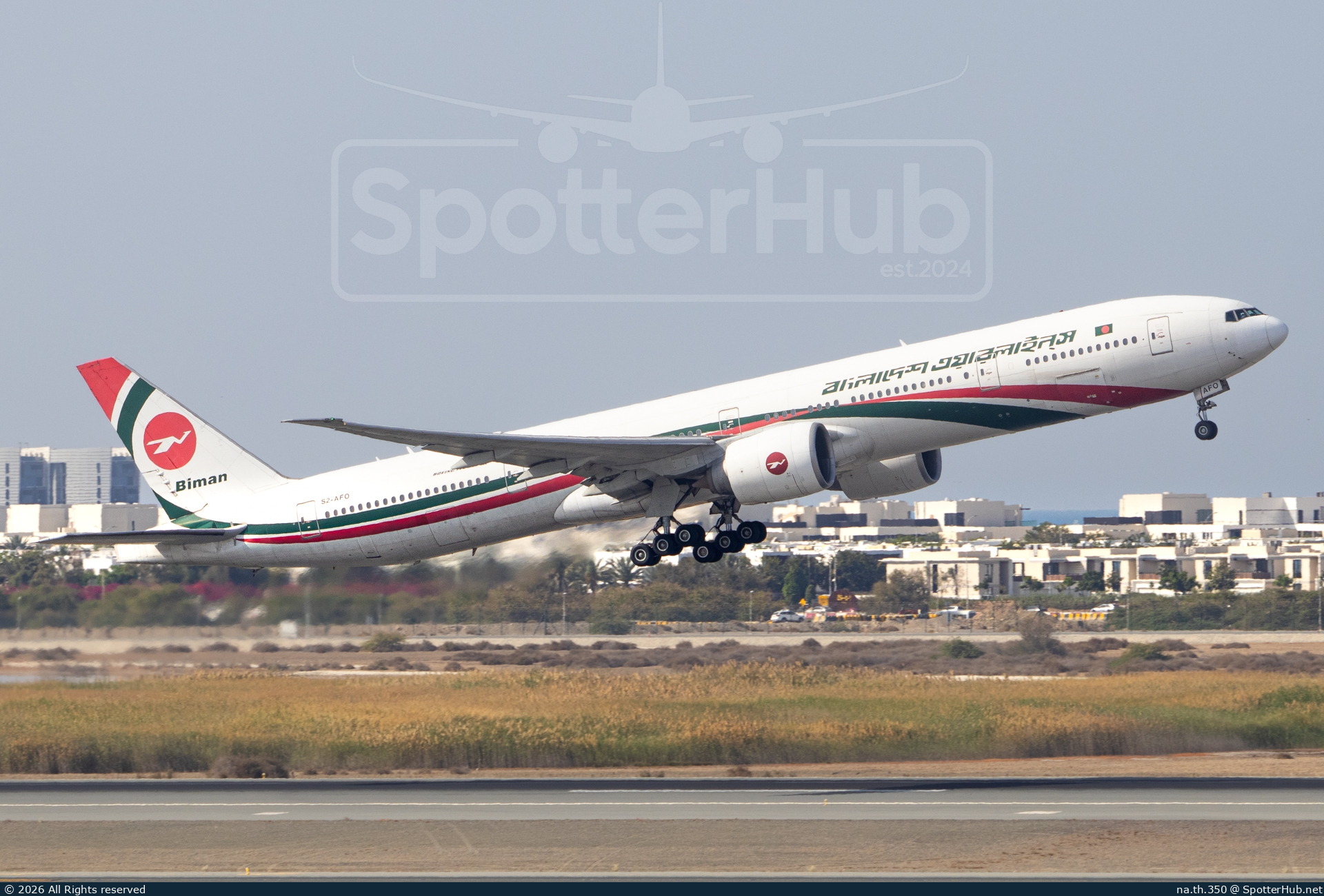 Photo of S2-AFO - Boeing 777-3E9(ER) operated by Biman Bangladesh Airlines